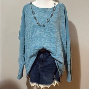 Blue Patterned Sweater